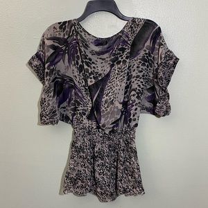 Mesh Patterned Blouse